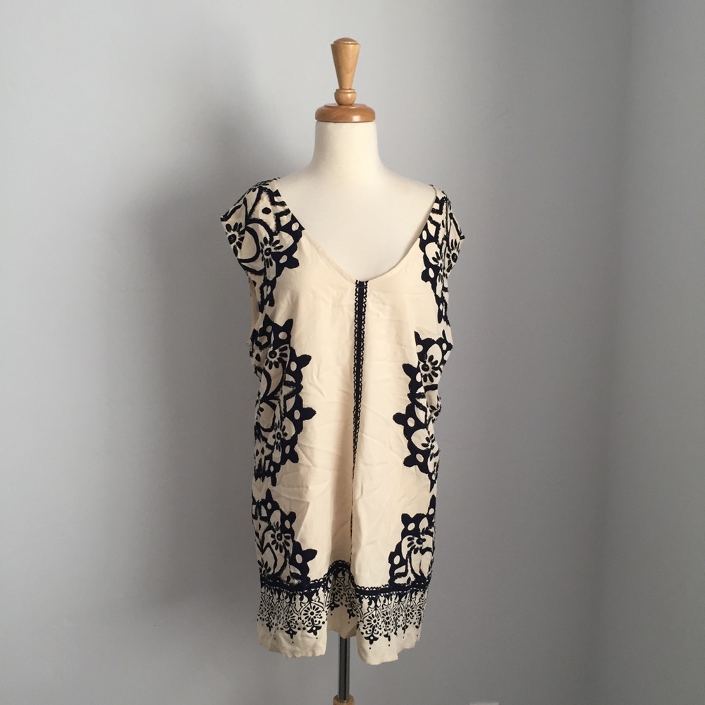 Free people tunic/mini dress with details size M